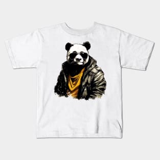 Cool Animals: Cartoon Vintage Funny Cool Panda Kids T-Shirt